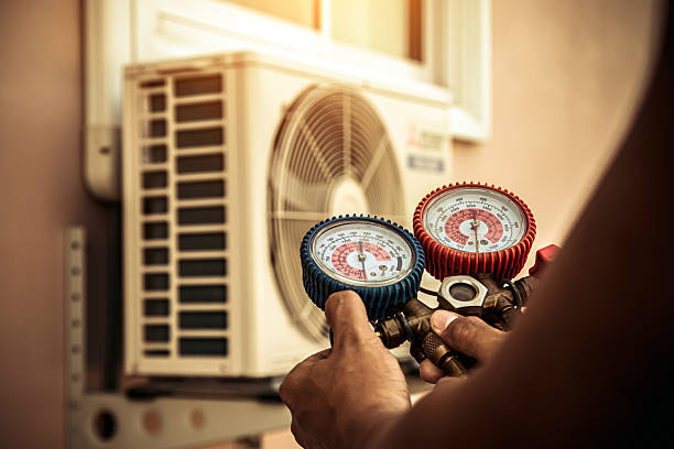 Professional Air Conditioning Service technician working in Webster, FL